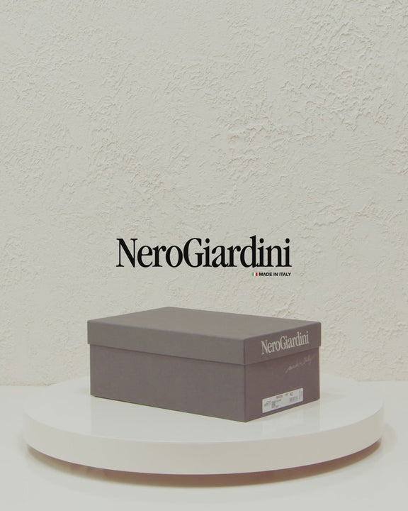 Dante beige leather high-top sneaker by NeroGiardini — video